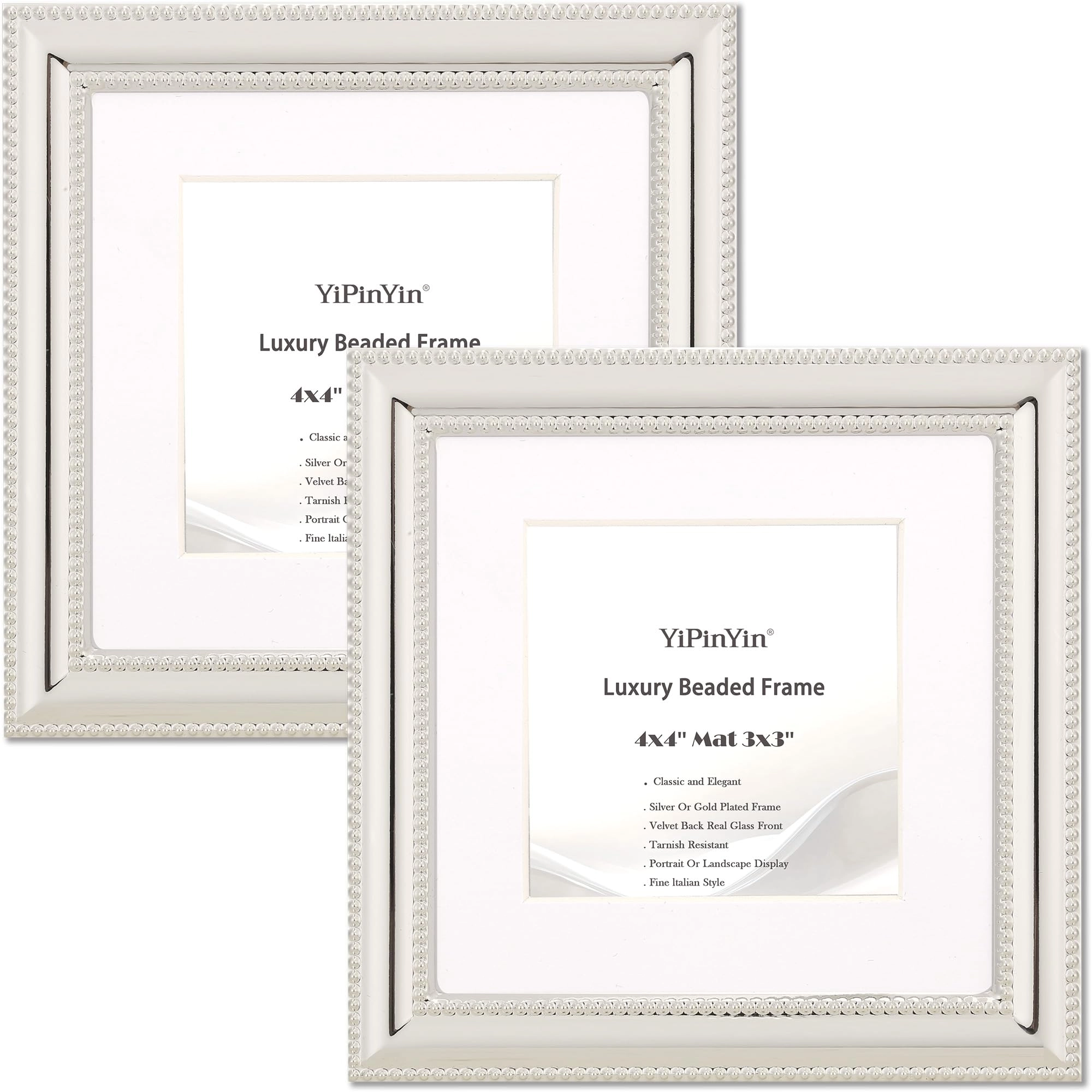 yipinyin Picture Frame - 4x4 Mat 3x3