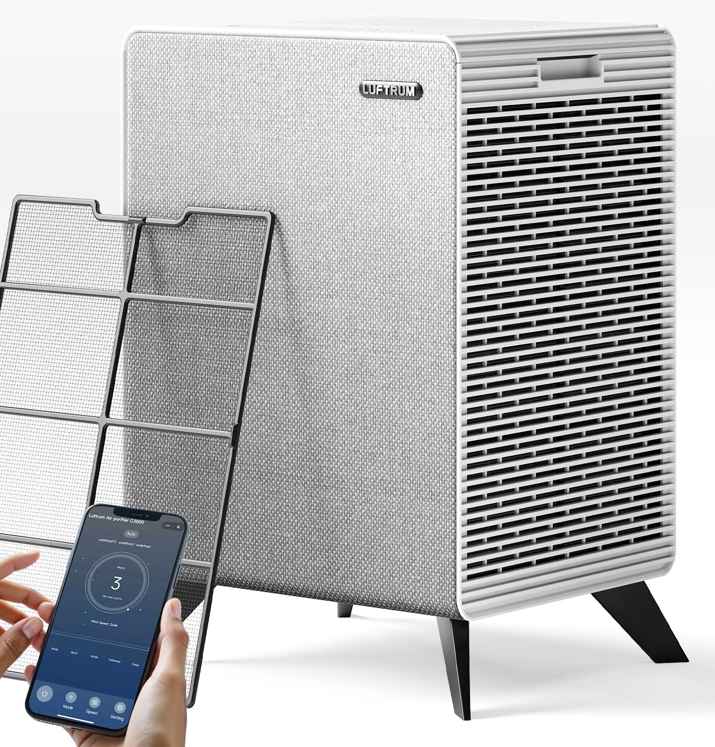 LUFTRUM Air Purifiers - Up to 2250 ft Dual 3-Stage Filter