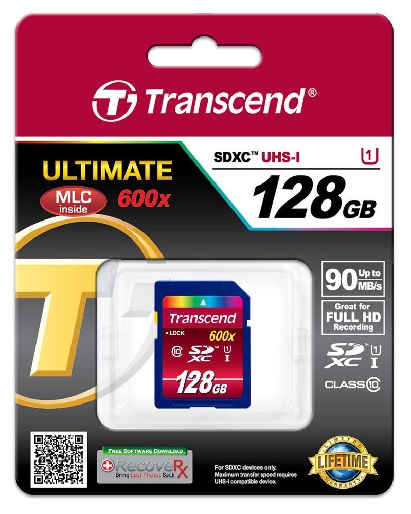 Transcend Ultimate SDXC Class 10 128GB