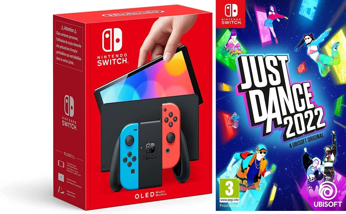 Nintendo Switch (Oled Model) - 64GB + Just Dance 2022