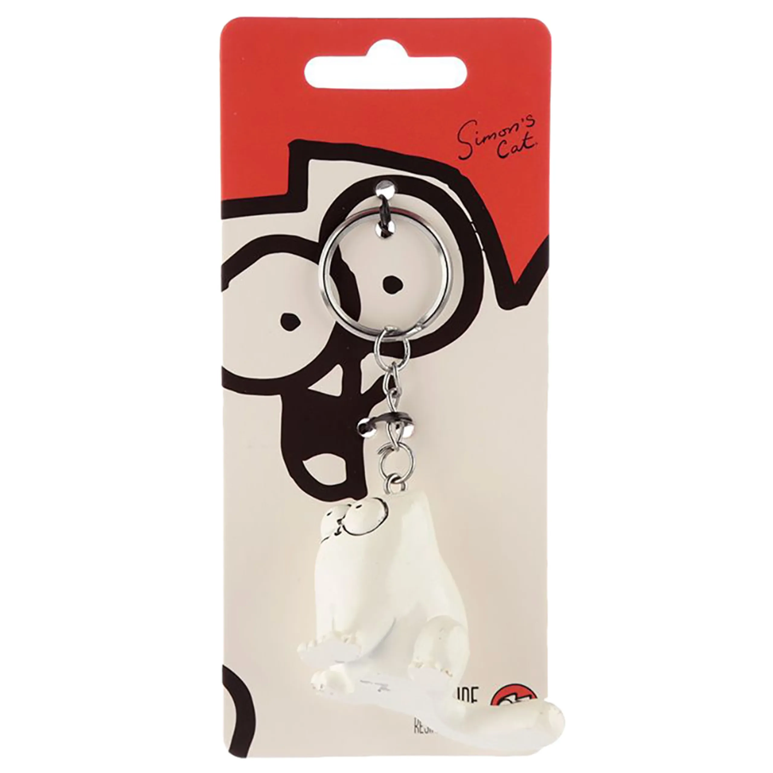 Simon's Cat Keyring - Sitting