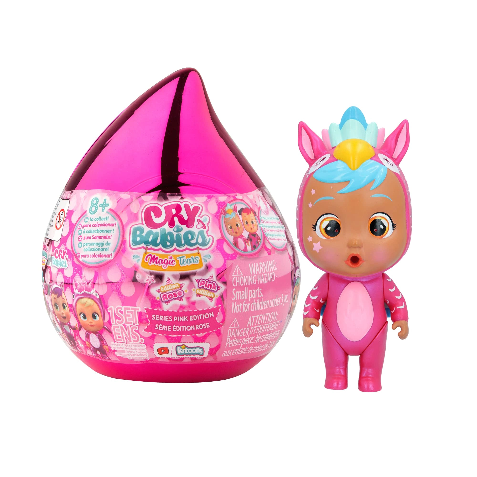 CRY BABIES Magic Tears - Pink Edition Special Edition Series 8 Surprises Ages 3+