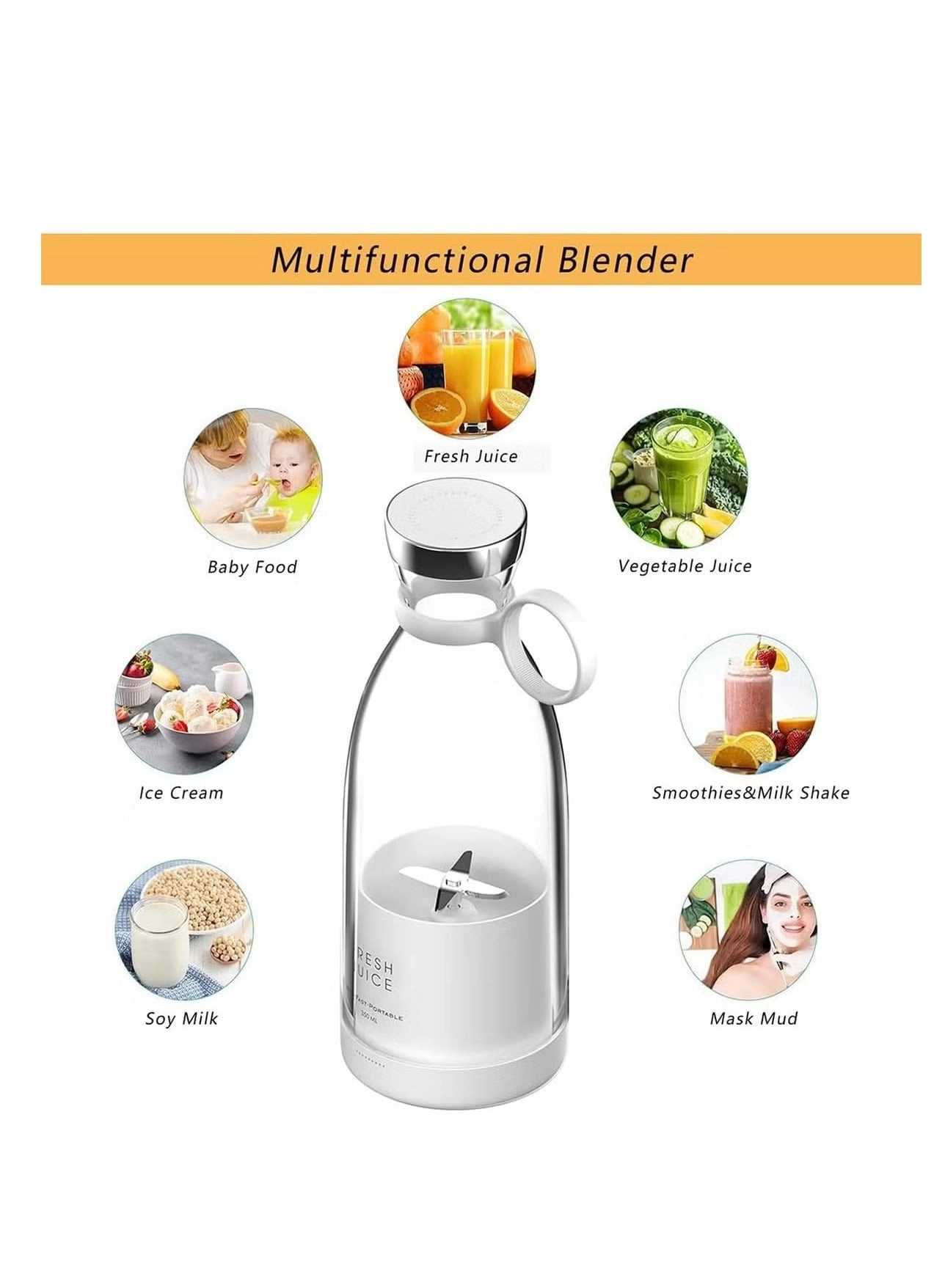 Portable Mini Blender - 380ml