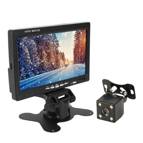 HD 7 Inch Vehicle Backup Camera Monitor - Night Function 1080P