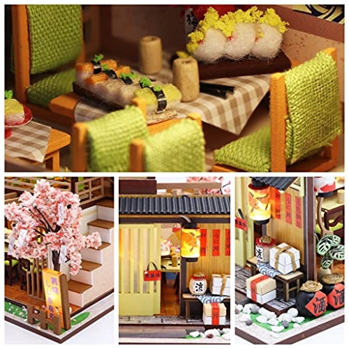 DIY Dollhouse Miniature Kit - Mini Handmade Wooden Assembly Required