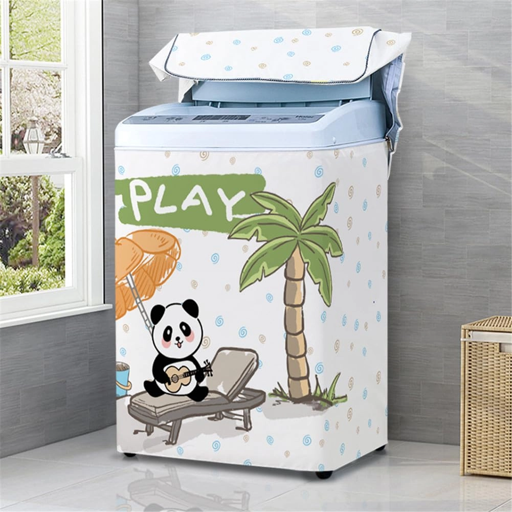 Washing Machine Cover - 2XL 12.5KG Blue Flower Top Load