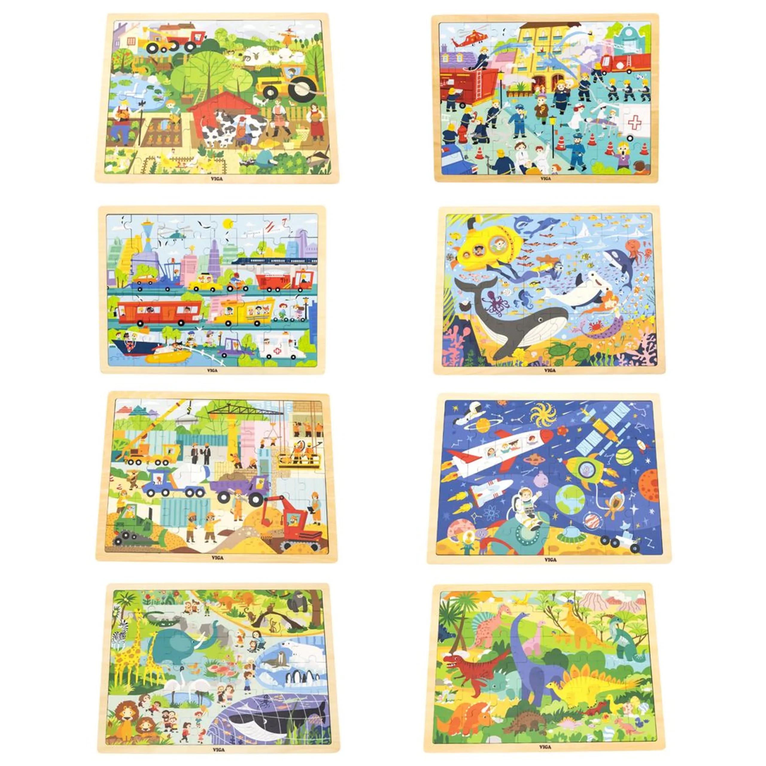 City Transportation Wooden Puzzle (PCG-44582) - 48 pcs