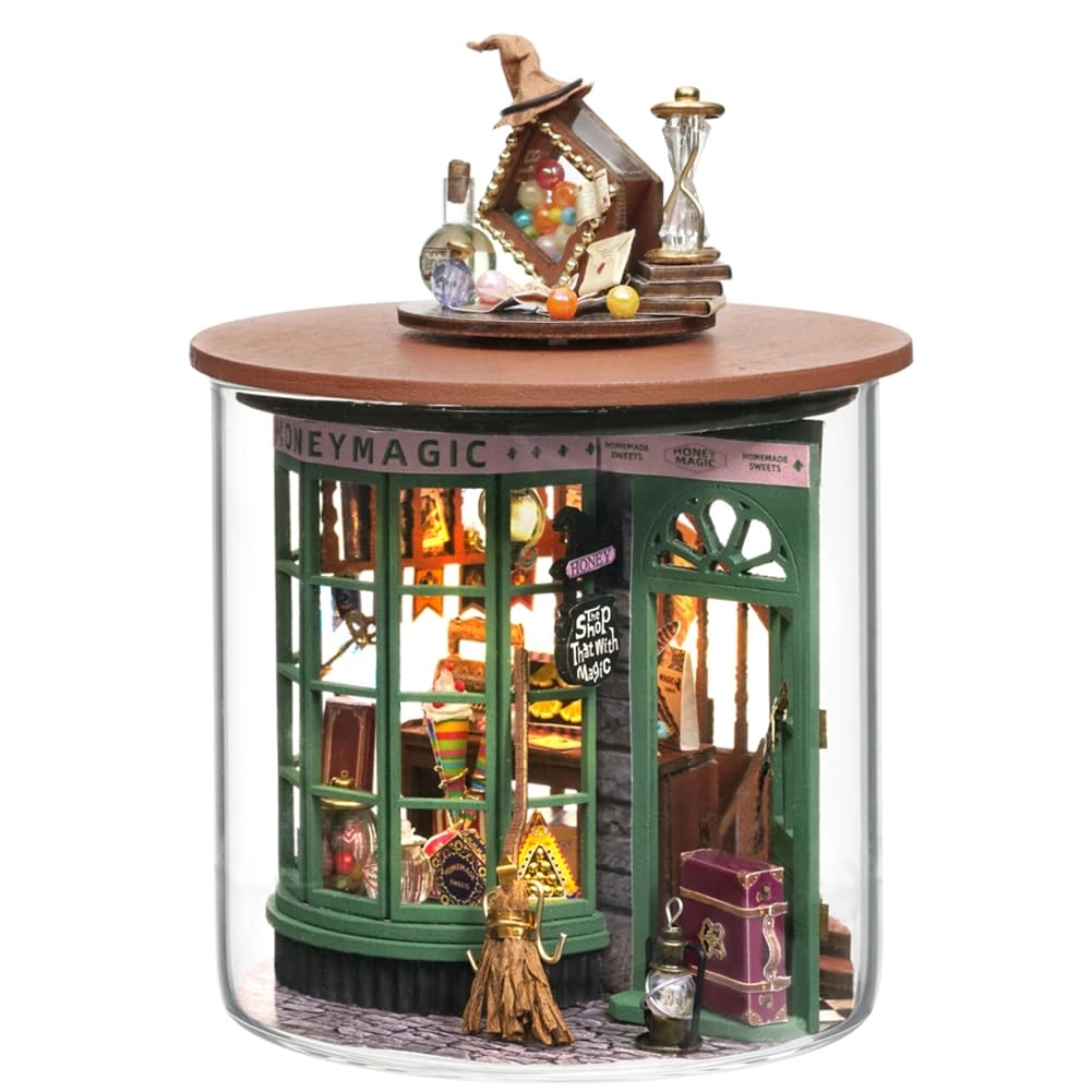 3D Wooden Puzzle Bookshelf Insert - Library of Books 1:24