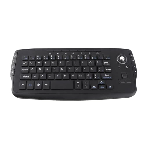 Wireless Keyboard with Trackball Mouse - Wired