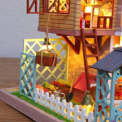 DIY Dollhouse Miniature Kit - Garden Tea House 1:24