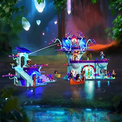 LED Light Set for LEGO 43215 - purple USB cable battery compartment