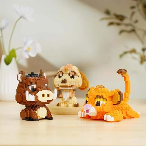 Micro Mini Building Block Sets - Lion Warthog Meerkat 1856 pcs