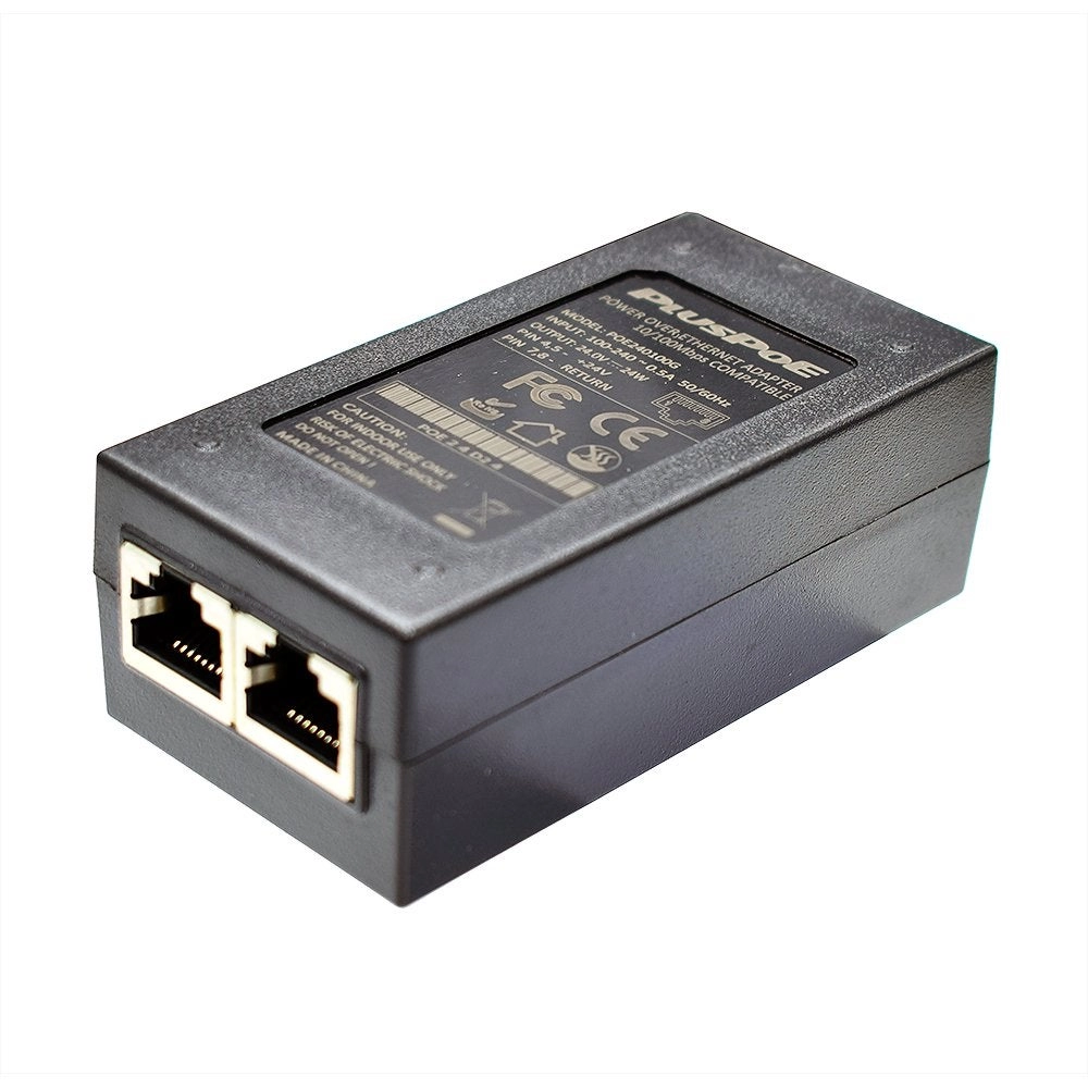 Gigabit PoE Injector - 24VDC 24W 1 RJ45 IEEE 802.3 10/100/1000