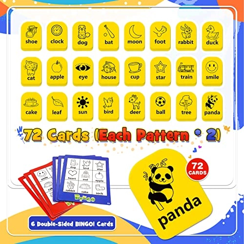 Bingo Game - Preschool Sight Words Educational