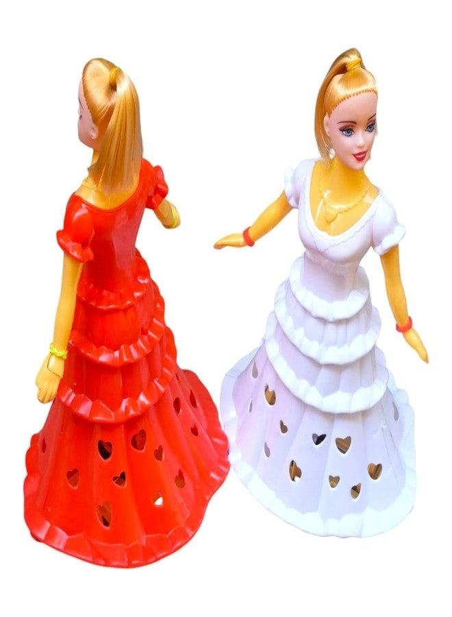 Dancing Girl Doll - Lights Music Pack of 2