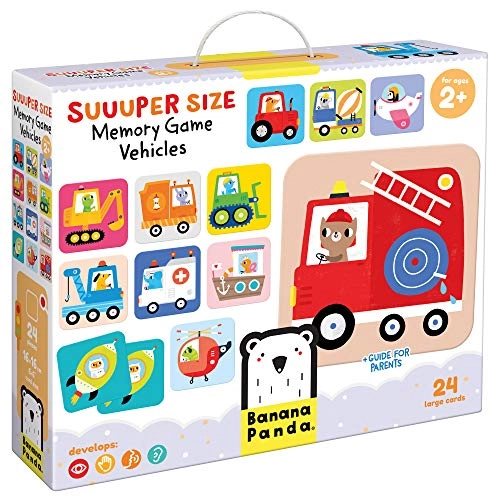 Suuuper Size Memory Game Vehicles - 24 months and up 24 pieces