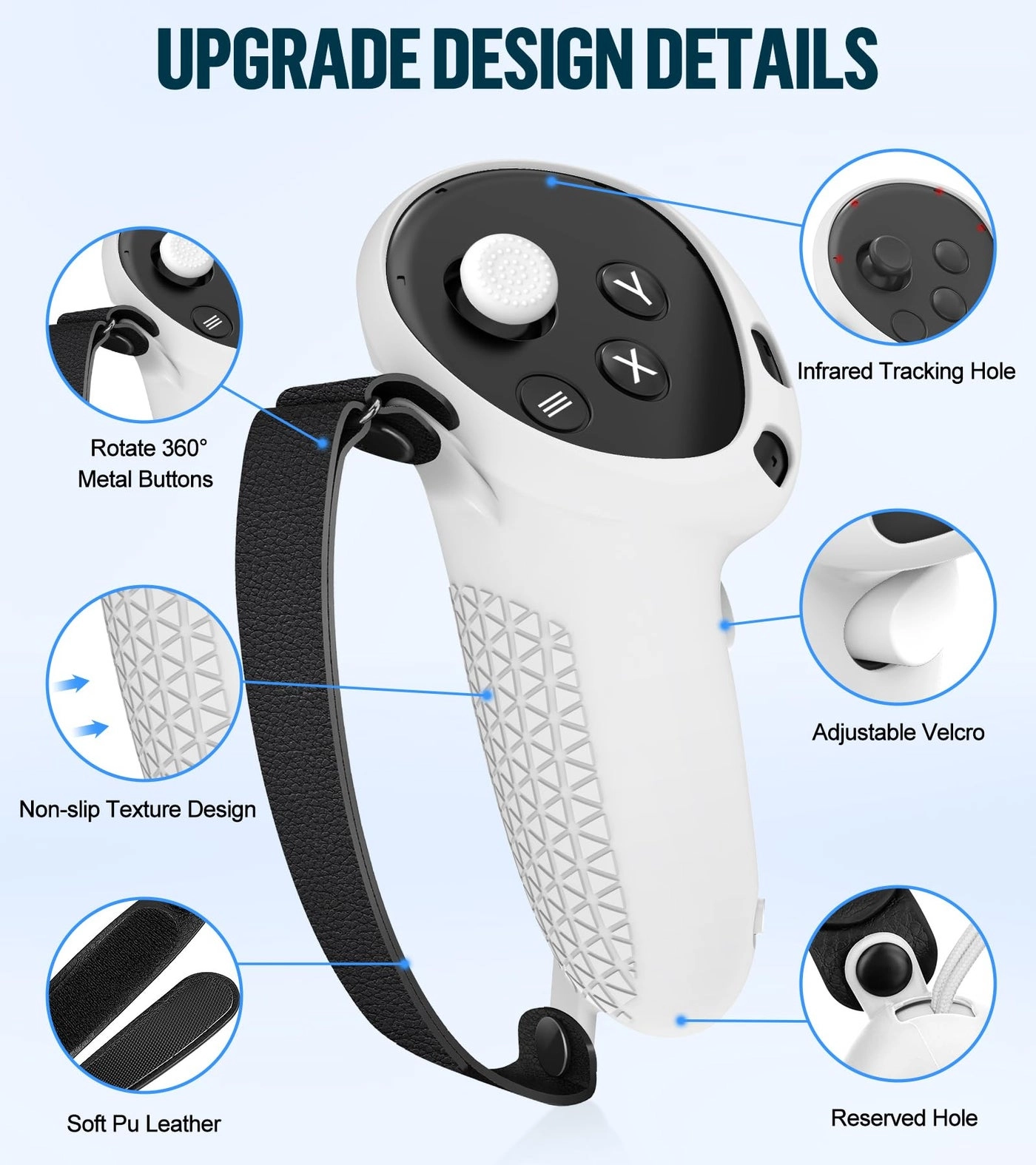 Silicone Cover Set - Compatible with Meta/Oculus Quest 3 Controller Grips