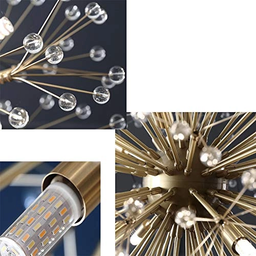 Dandelion Art Chandelier - Copper 24 Heads 77*77cm