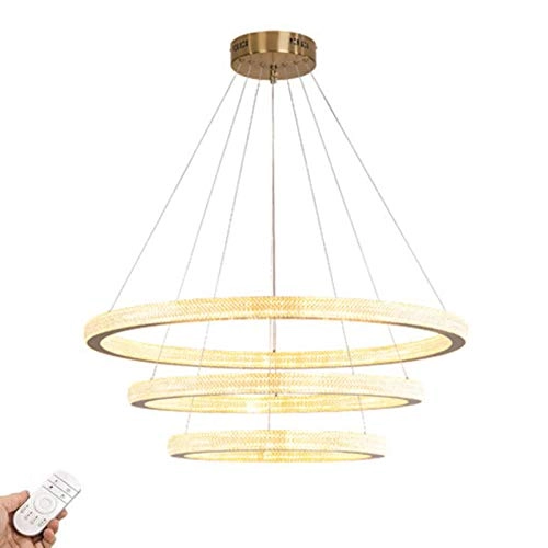 Creative Ring Chandelier - White tricolor light 91cm LED