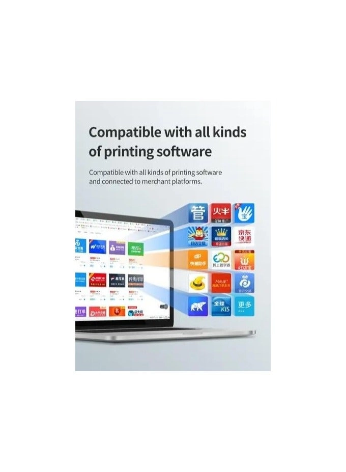 Bluetooth Thermal Printer - Ink-Free Thermal Printing 40–108 mm