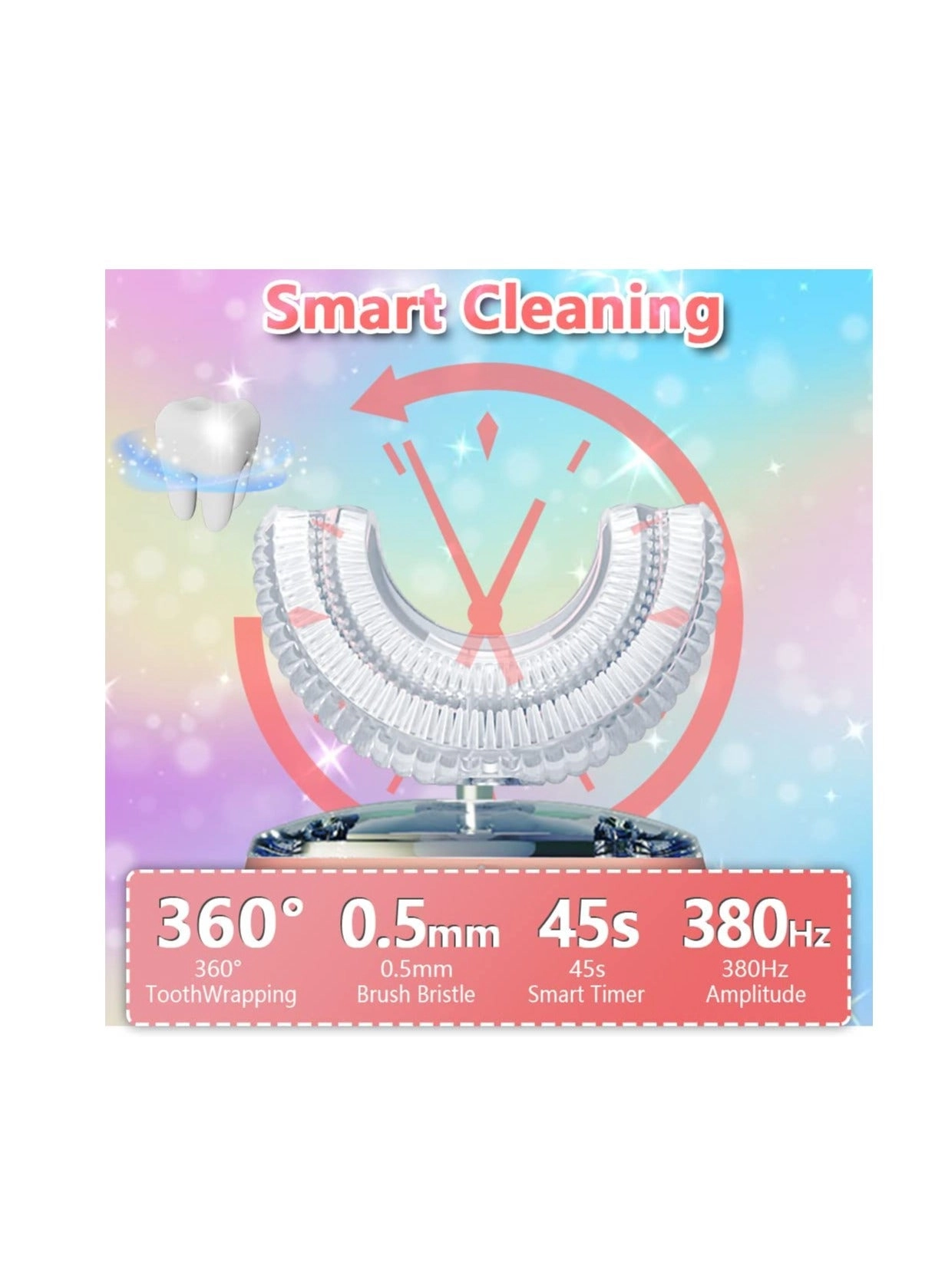 Electric Toothbrush - U-Shaped Head 3 Modes IPX7