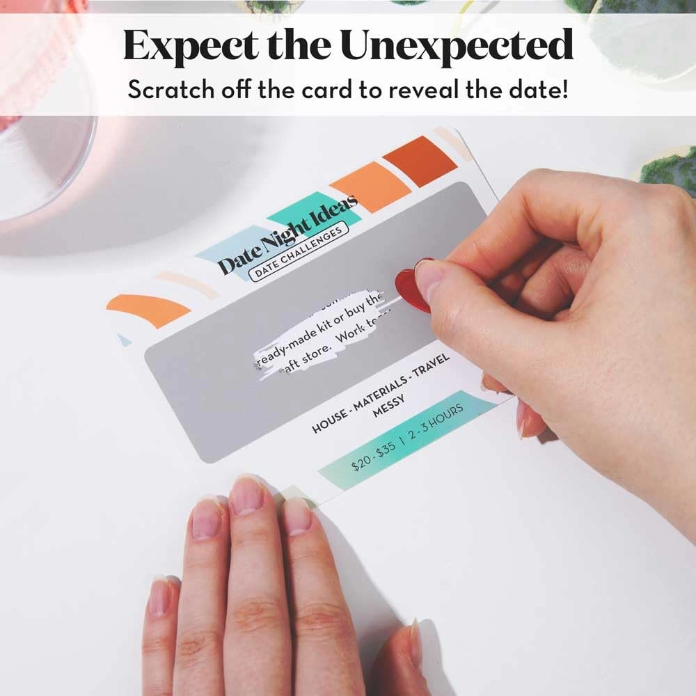 Scratch Off Date Night Ideas Card Game