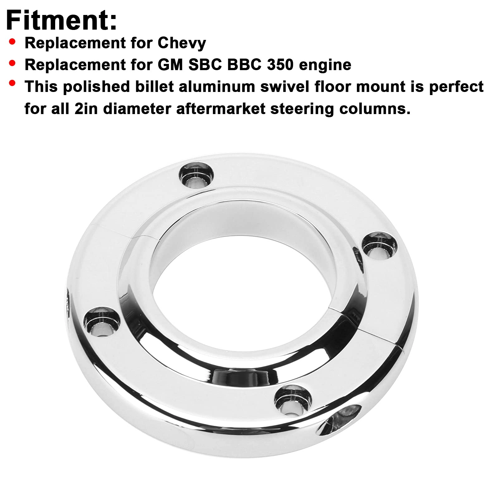 Steering Column Floor Mount - 2inch Polished