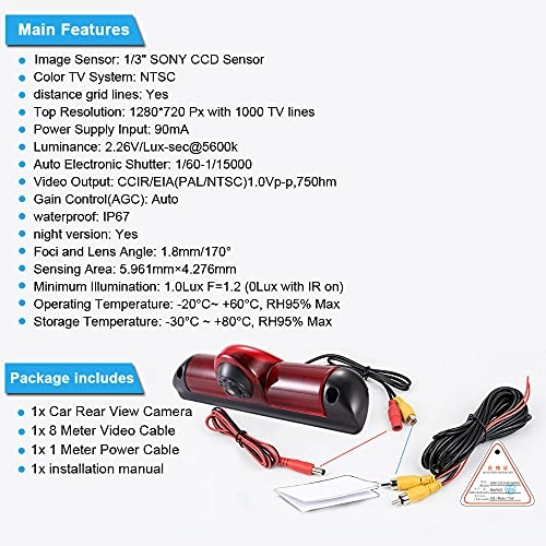 Reversing Camera - Night vision 628 x 586 pixels