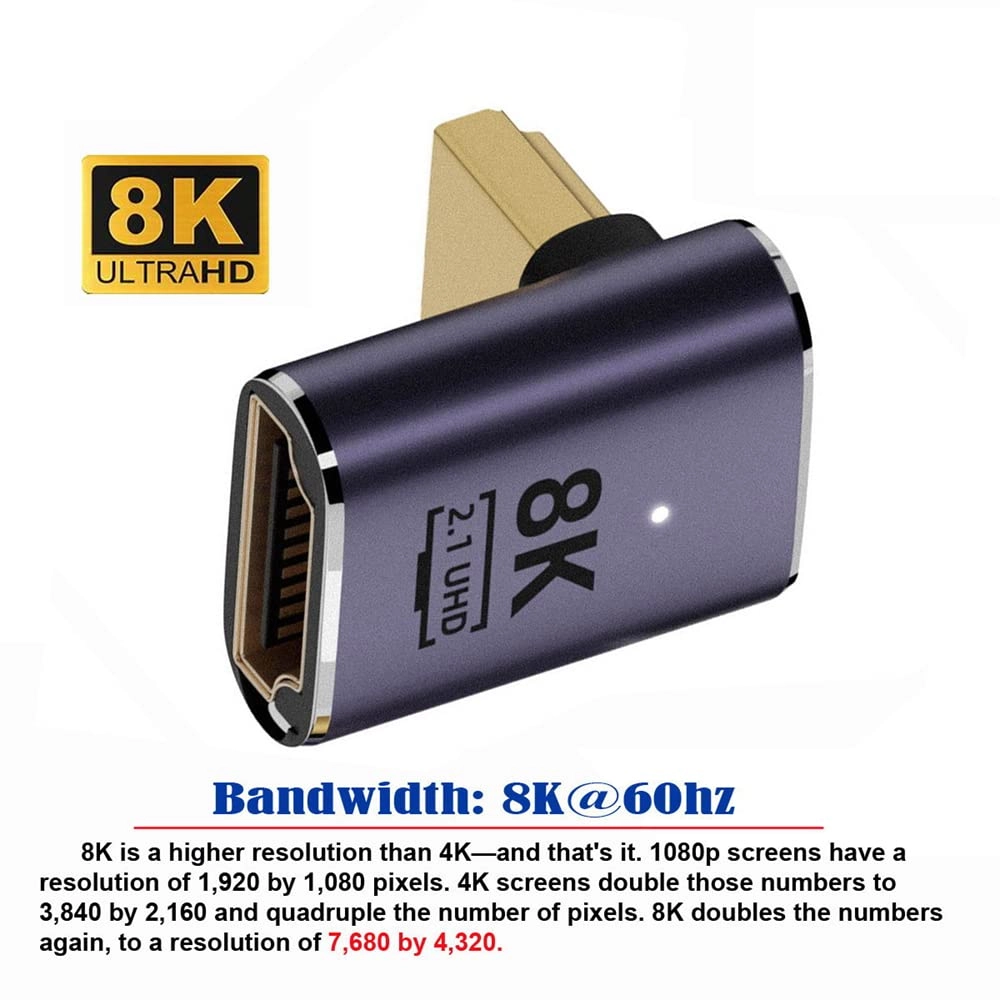 8K HDMI Adapter with Ethernet
