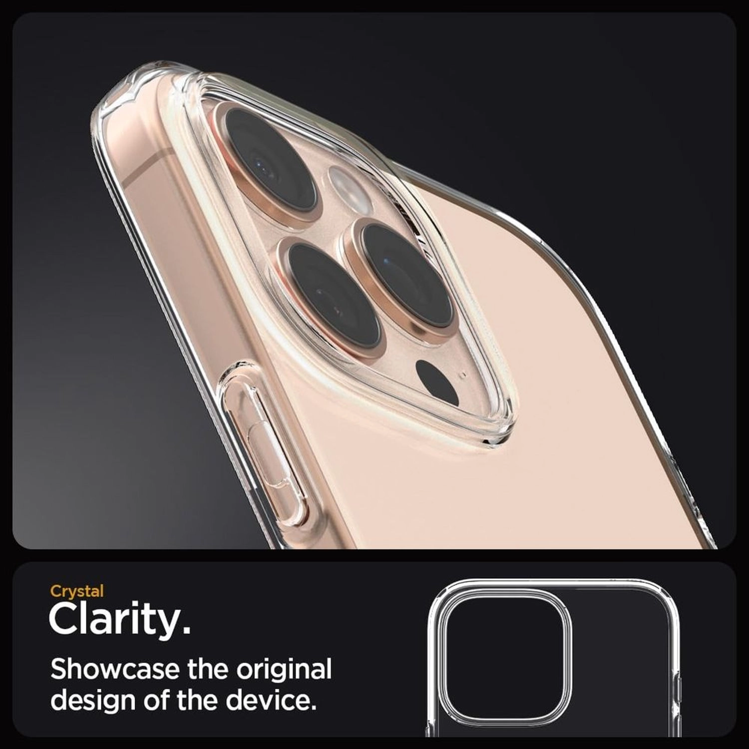 Liquid Crystal Clear Case for iPhone 16 Pro