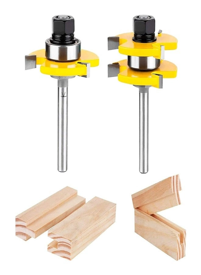 Street27 Tongue and Groove Router Bit - 1/4"" 2Pieces