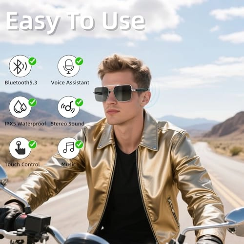 GT30 - Pilot Smart Glasses Bluetooth 5.4 Polarized Brown Lens