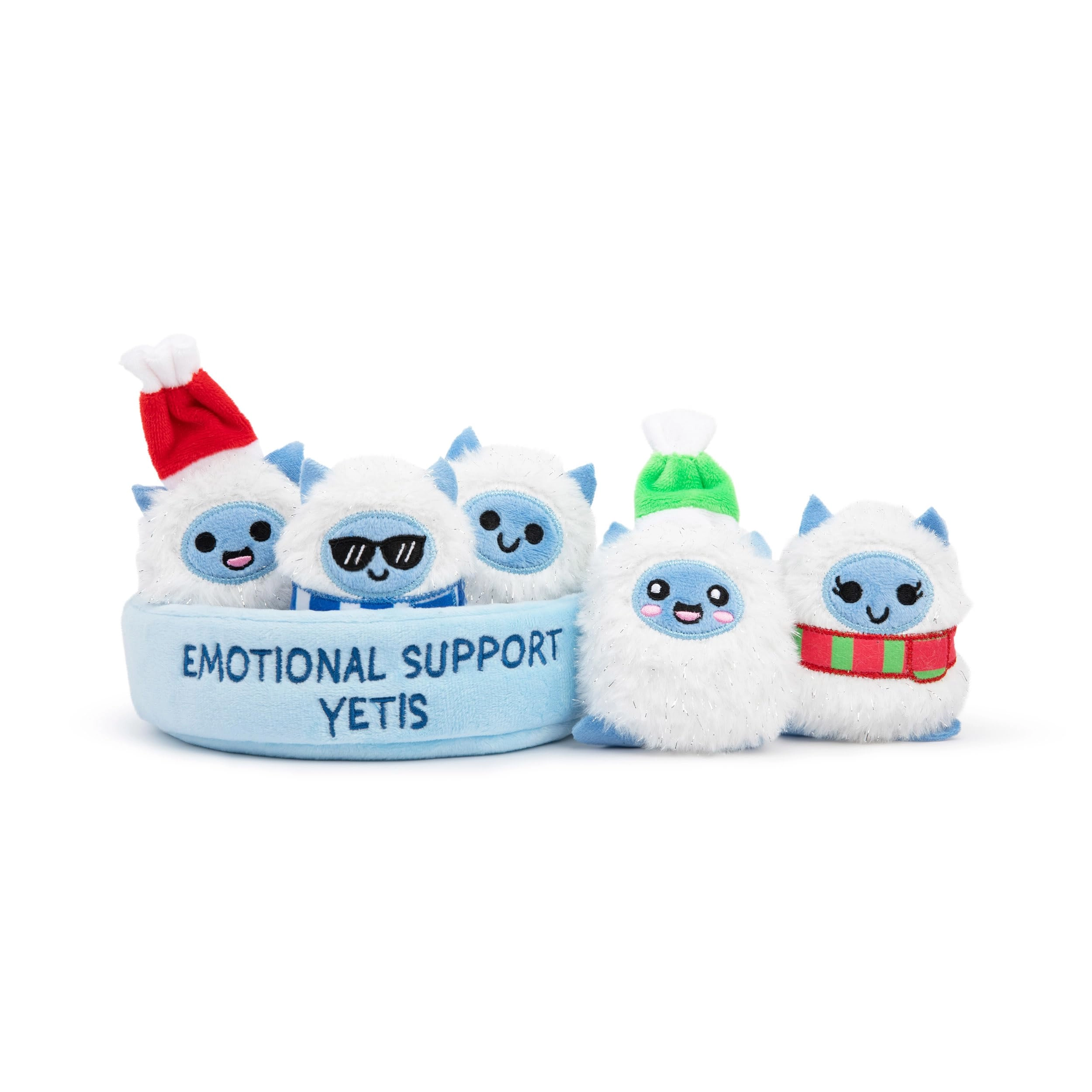 What Do You Meme? Emotional Support Yetis - 5 Count Plush Basket