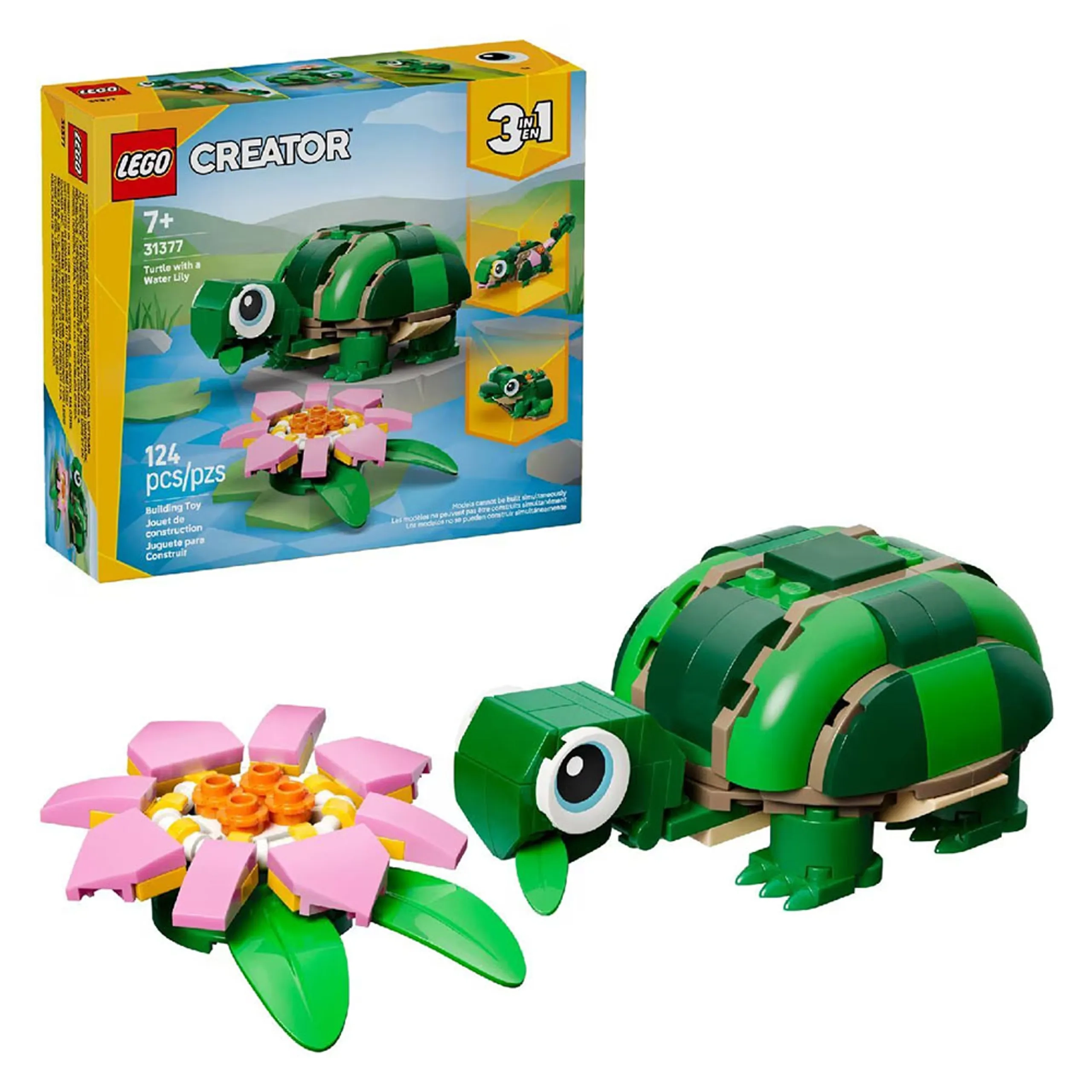 LEGO Creator Turtle With A Water Lily Flower (31377)