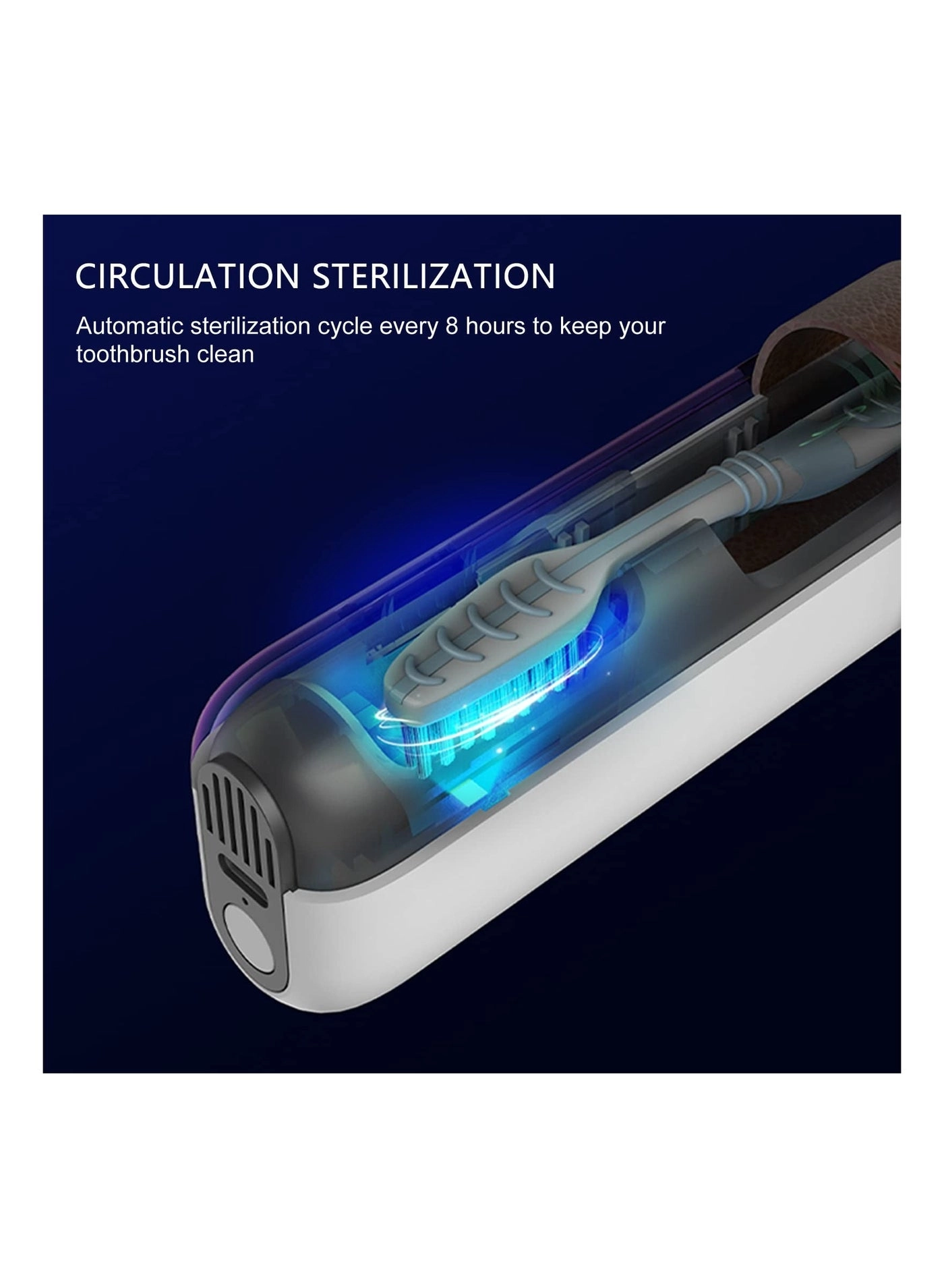 SYOSI UV-C Auto Cycle Sterilization Toothbrush Sterilizer