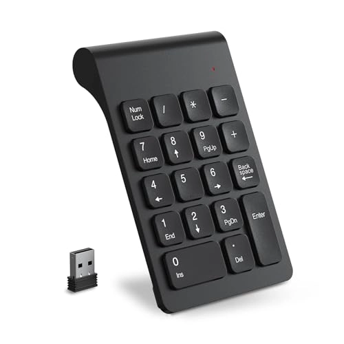 18K-W-Numeric-Keypad - 2.4G Wireless Black