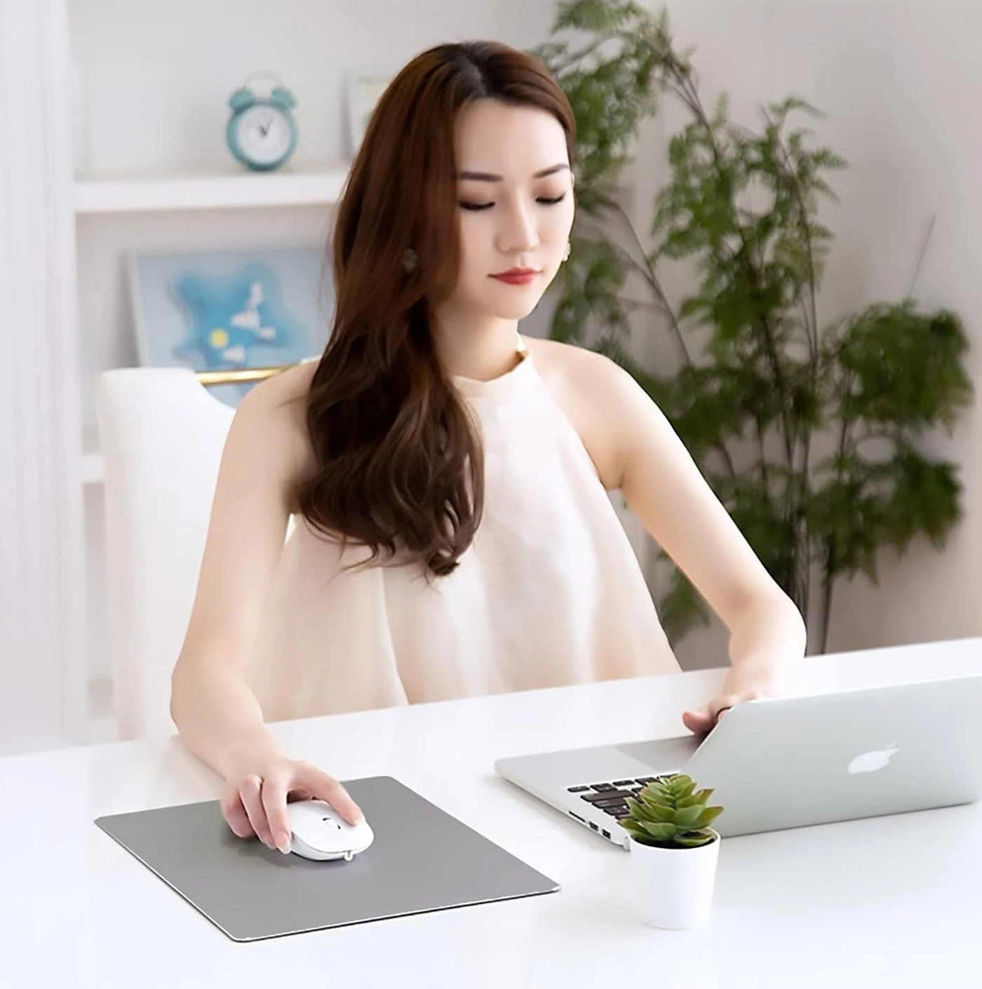 Aluminum Mouse Pad - Gray 8.7x7.1in