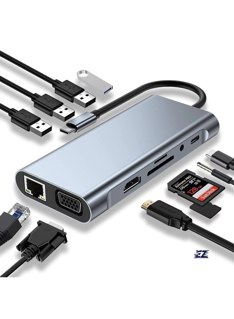 11-in-1 USB C Hub - USB C MacBook Pro MacBook Air