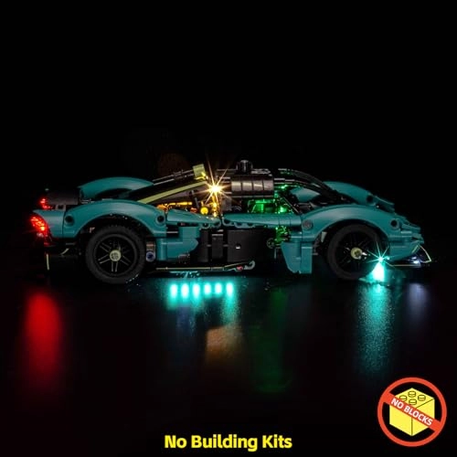 LED Light Set - Compatible with Lego 42208 Aston Martin Valkyrie Battery & USB