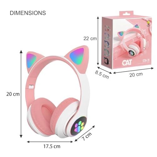 Kids Cat Ear Bluetooth Headphones Wireless Headphone