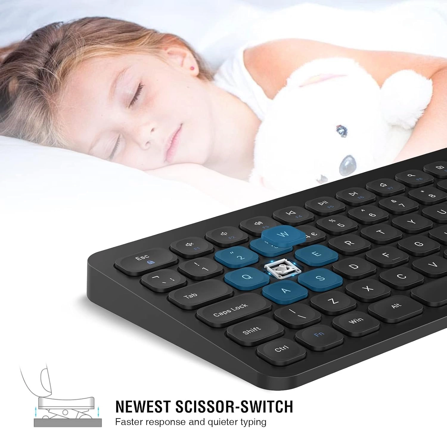 Wireless Keyboard Mouse Combo - UK Wireless