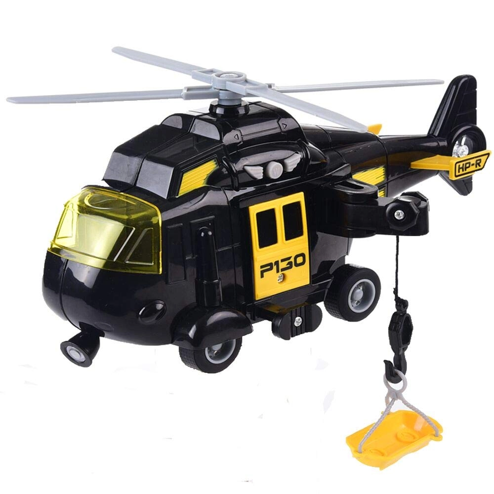 OMGTOY Military Helicopter - Black Lights and Sounds