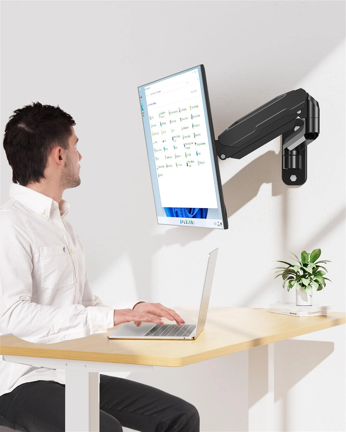 Single Monitor Wall Mount - Single 13 to 32 Inch 75x75 100x100