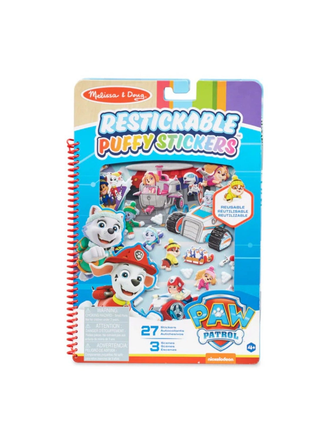 Melissa & Doug PAW Patrol Restickable Puffy Stickers