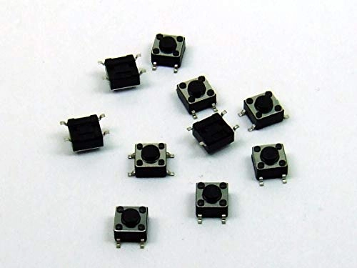 POPESQ Momentary Switch - 10 pcs 6mm x 6mm 0.05A/12V SMD