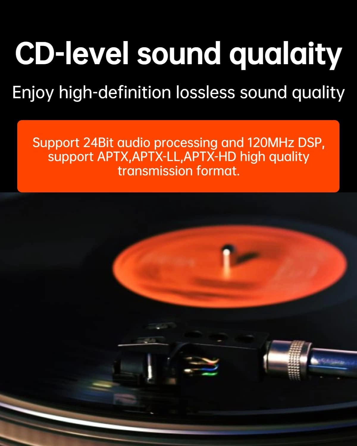 Bluetooth Music Streaming Adapter - Bluetooth 5.0 aptX-HD 30-pin iPod connector