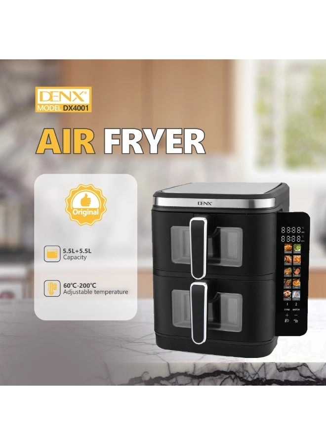 Double Stack Dual Zone Air Fryer Oven
