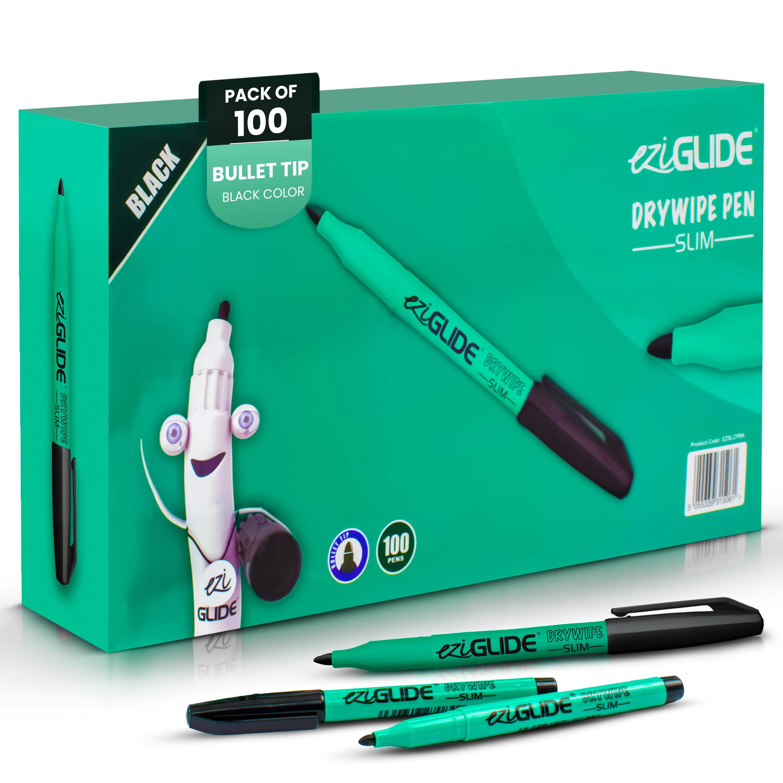 Pro Active Whiteboard Pens - Black Medium