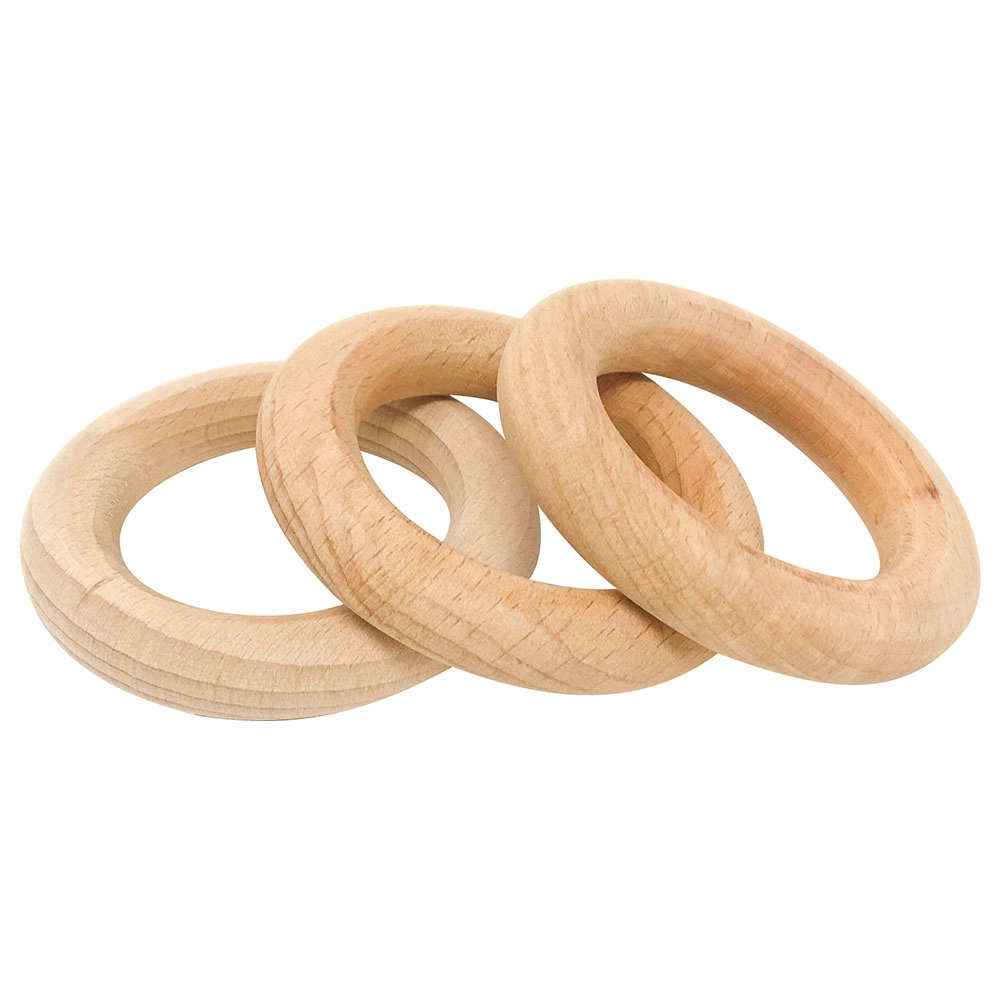 Grapat Wooden Little Hoops - Suitable for 6 months and above 3pcs