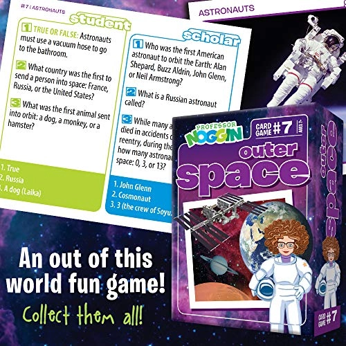 Professor Noggin's Outer Space Trivia Card Game - 7+ 30 pieces